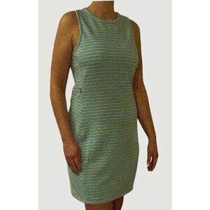 Hi-Tec Women's M  Sleeveless Mini Dress Striped Mint Green n1126